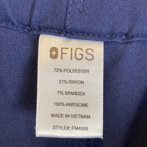 Figs Technical Collection Pisco Mens Scrub Pants Navy Stretch FM4500 Uniform - Picture 10 of 15